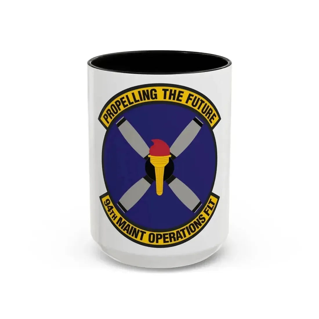 94th Maintenance Operations Flight (U.S. Air Force) Accent Coffee Mug 15oz Black - Go Mug Yourself