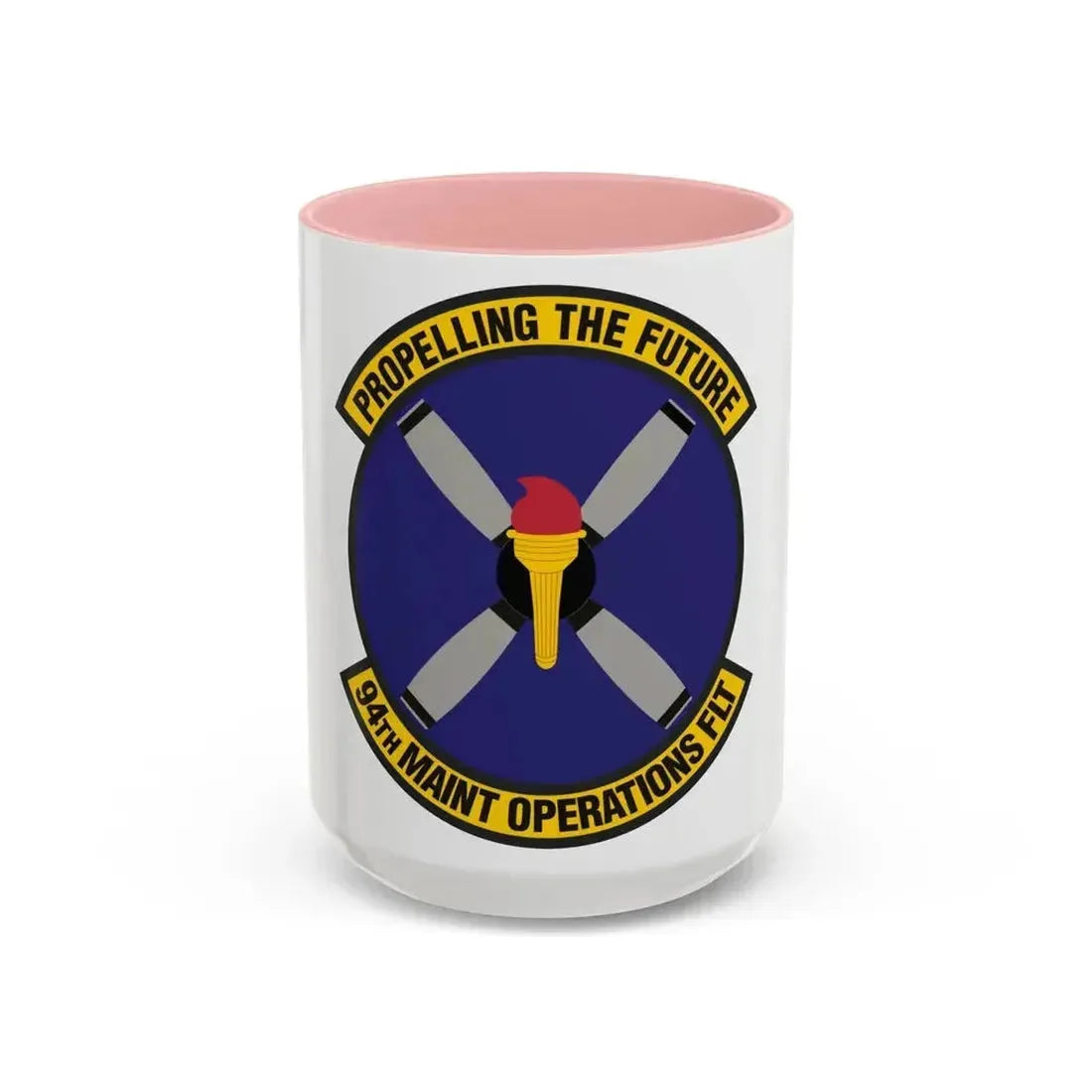 94th Maintenance Operations Flight (U.S. Air Force) Accent Coffee Mug 15oz Pink - Go Mug Yourself