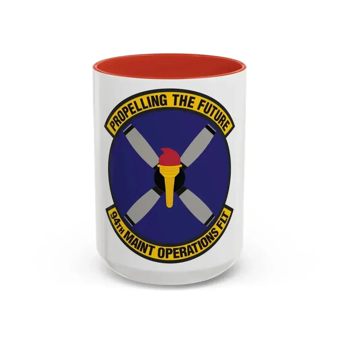 94th Maintenance Operations Flight (U.S. Air Force) Accent Coffee Mug 15oz Red - Go Mug Yourself