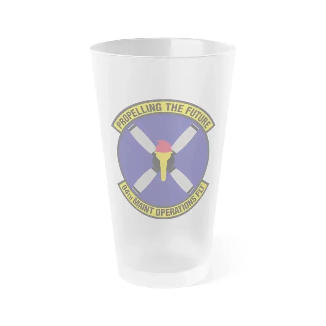 94th Maintenance Operations Flight (U.S. Air Force) Frosted Pint Glass 16oz 16oz Frosted - Go Mug Yourself
