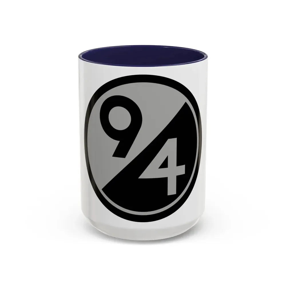 94th Regional Readiness Command SSI (U.S. Army) Accent Coffee Mug 15oz Navy - Go Mug Yourself