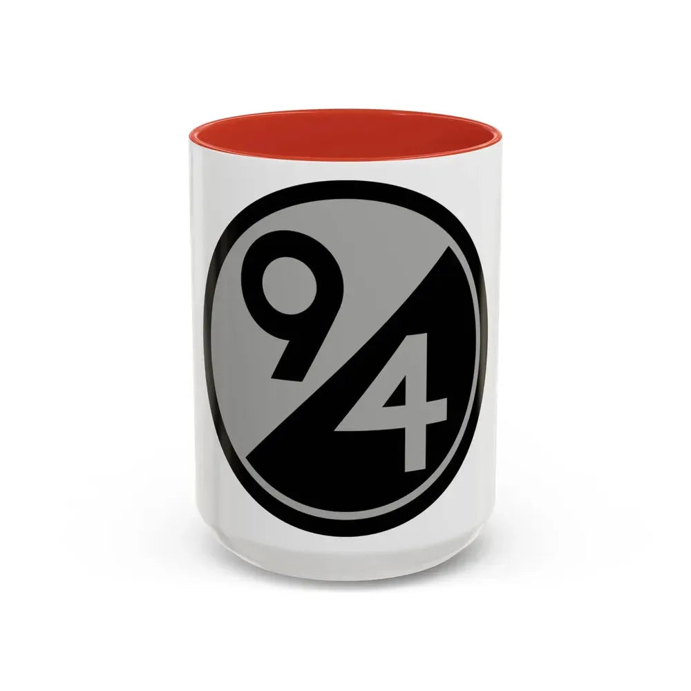 94th Regional Readiness Command SSI (U.S. Army) Accent Coffee Mug 15oz Red - Go Mug Yourself