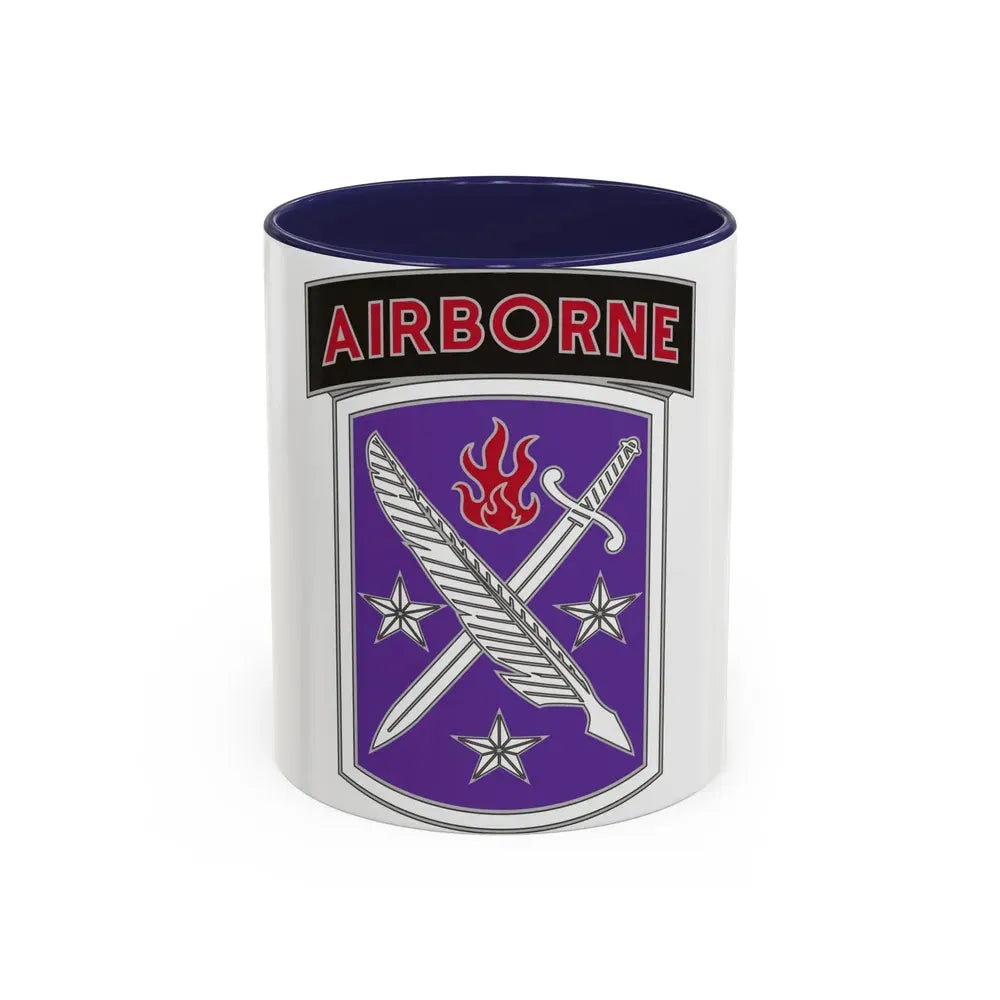 95 Civil Affairs Brigade (U.S. Army) Accent Coffee Mug 11oz Navy - Go Mug Yourself