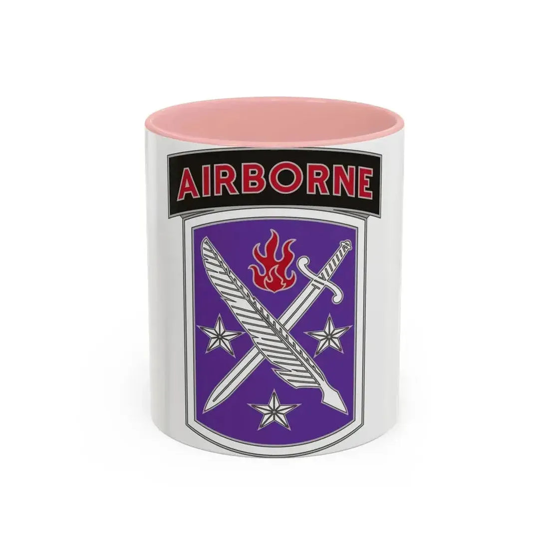 95 Civil Affairs Brigade (U.S. Army) Accent Coffee Mug 11oz Pink - Go Mug Yourself