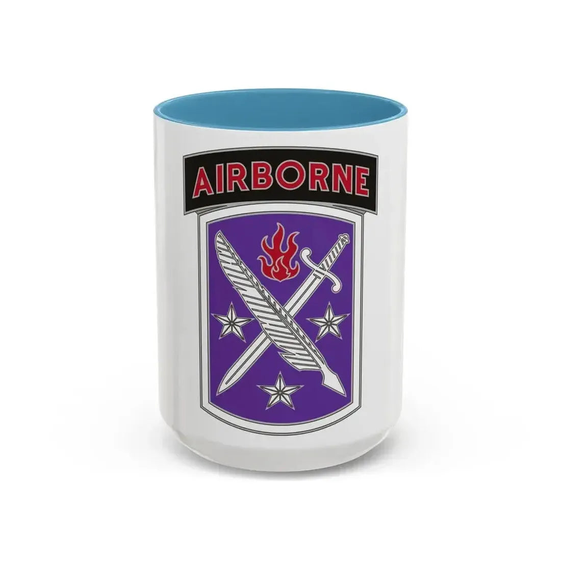95 Civil Affairs Brigade (U.S. Army) Accent Coffee Mug 15oz Light Blue - Go Mug Yourself