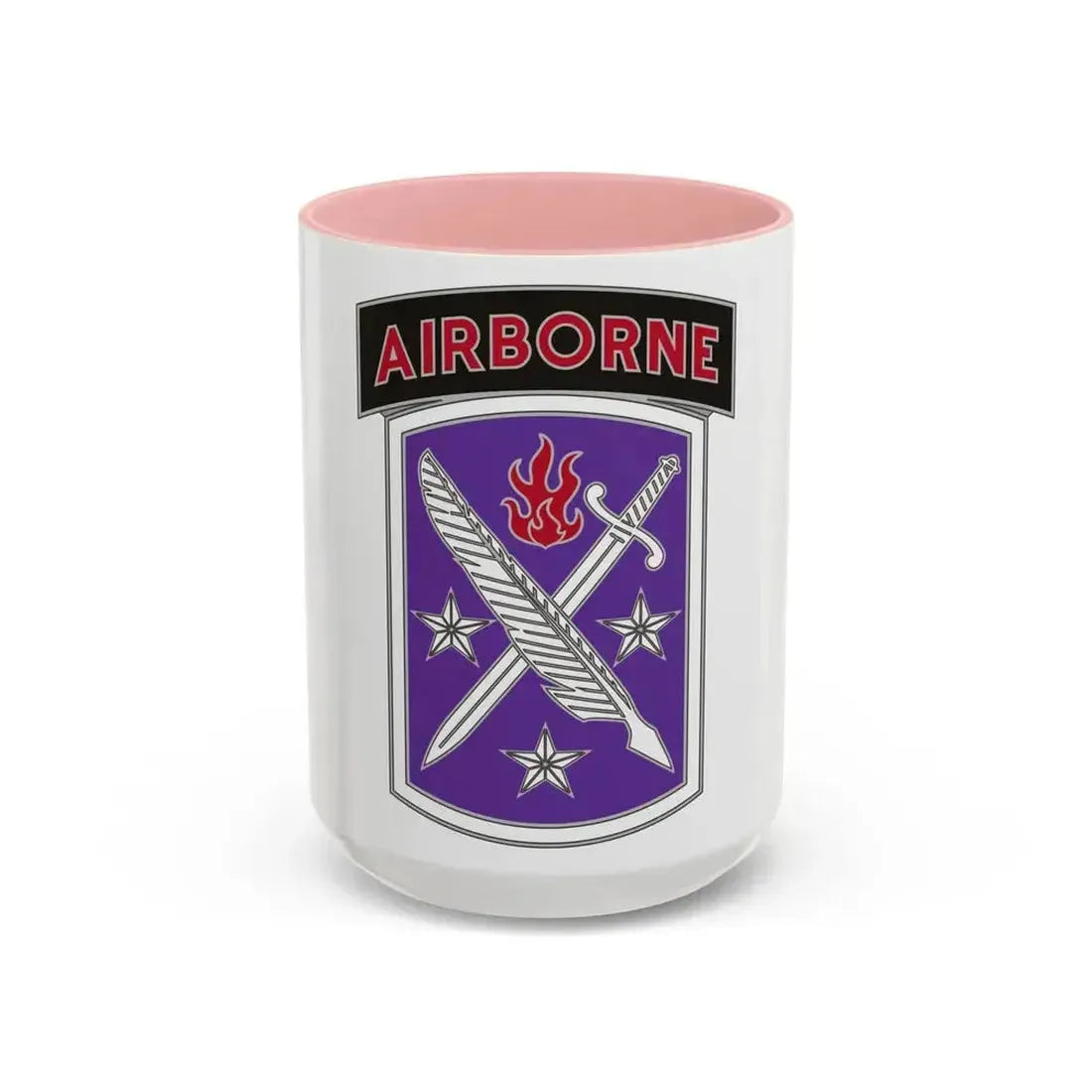 95 Civil Affairs Brigade (U.S. Army) Accent Coffee Mug 15oz Pink - Go Mug Yourself