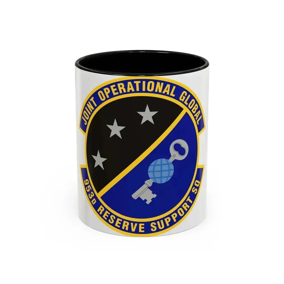 953d Reserve Support Squadron (U.S. Air Force) Accent Coffee Mug 11oz Black - Go Mug Yourself