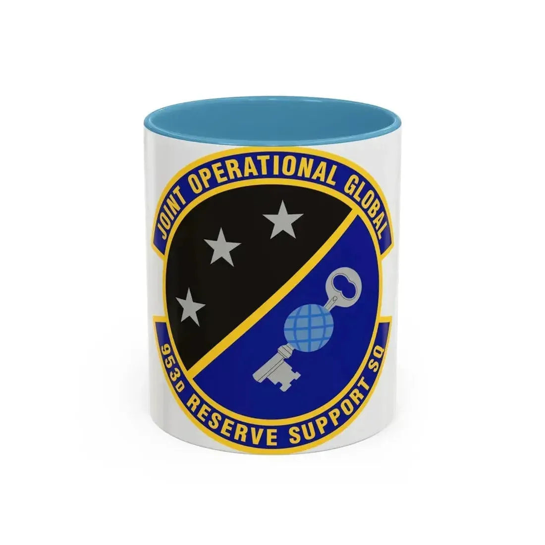 953d Reserve Support Squadron (U.S. Air Force) Accent Coffee Mug 11oz Light Blue - Go Mug Yourself