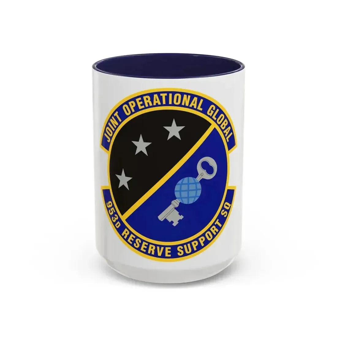 953d Reserve Support Squadron (U.S. Air Force) Accent Coffee Mug 15oz Navy - Go Mug Yourself