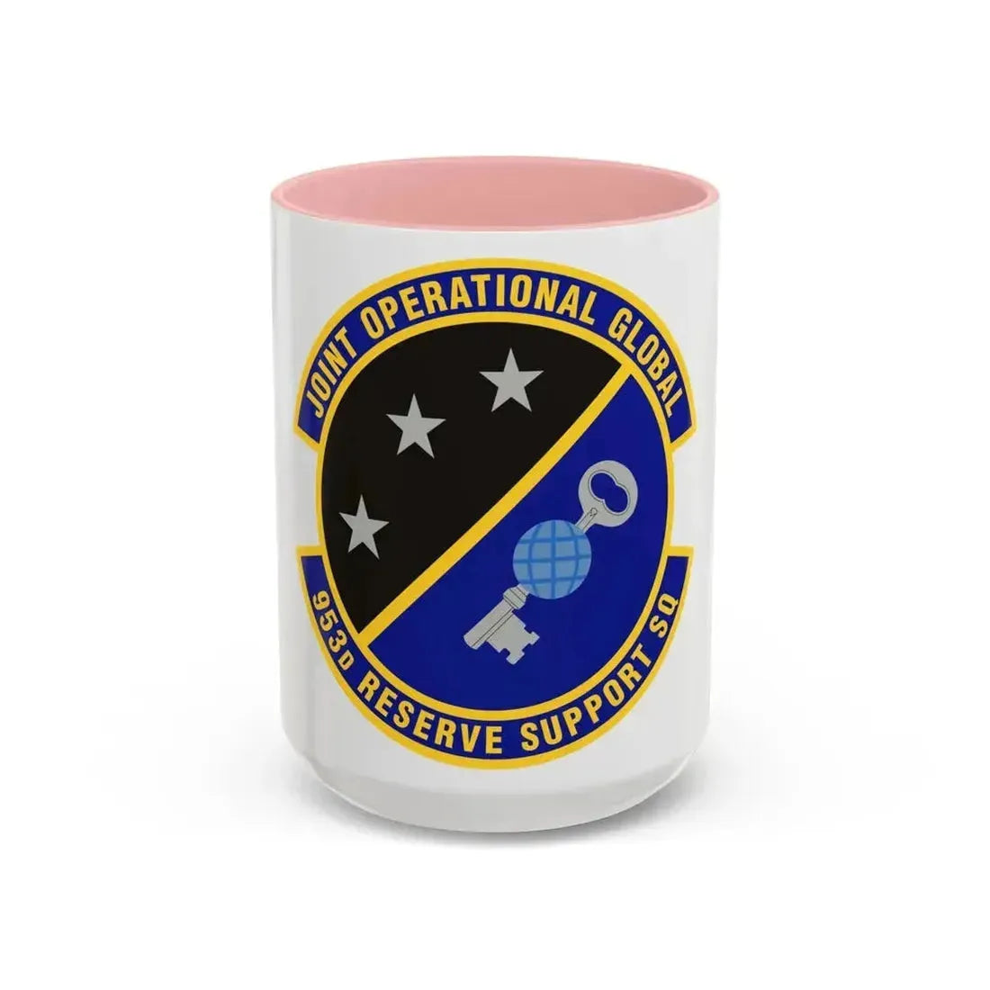 953d Reserve Support Squadron (U.S. Air Force) Accent Coffee Mug 15oz Pink - Go Mug Yourself