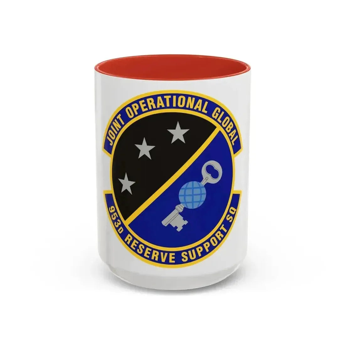 953d Reserve Support Squadron (U.S. Air Force) Accent Coffee Mug 15oz Red - Go Mug Yourself