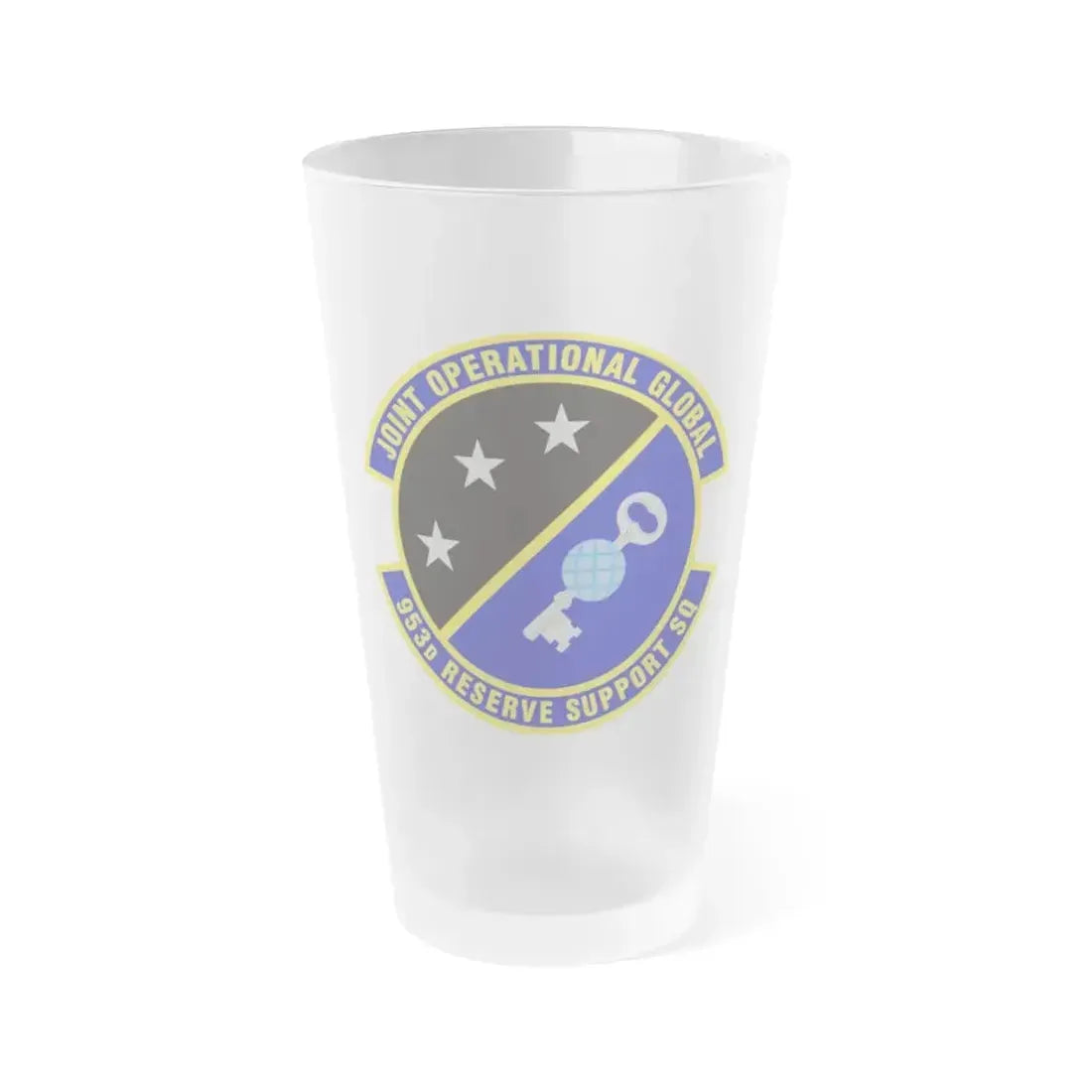 953d Reserve Support Squadron (U.S. Air Force) Frosted Pint Glass 16oz 16oz Frosted - Go Mug Yourself