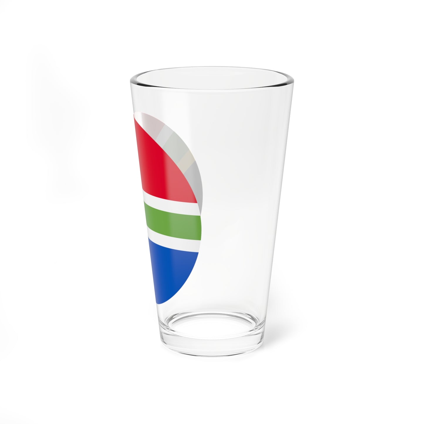 South-africa flag icon round (South Africa) Pint Glass 16oz