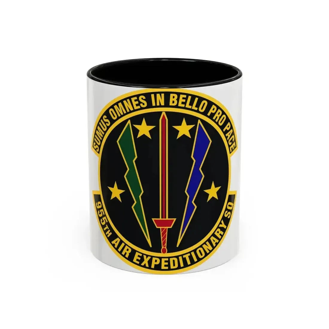 955th Air Expeditionary Squadron (U.S. Air Force) Accent Coffee Mug 11oz Black - Go Mug Yourself