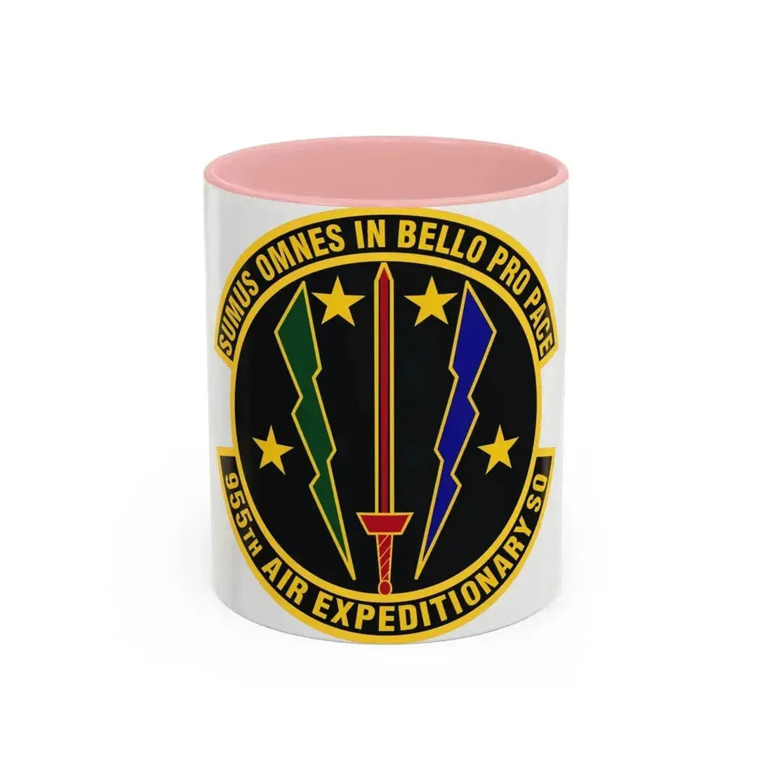 955th Air Expeditionary Squadron (U.S. Air Force) Accent Coffee Mug 11oz Pink - Go Mug Yourself