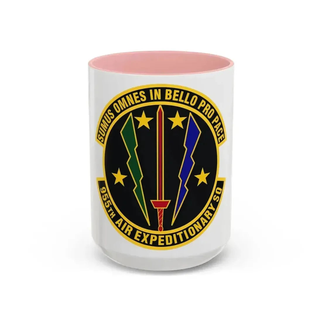 955th Air Expeditionary Squadron (U.S. Air Force) Accent Coffee Mug 15oz Pink - Go Mug Yourself