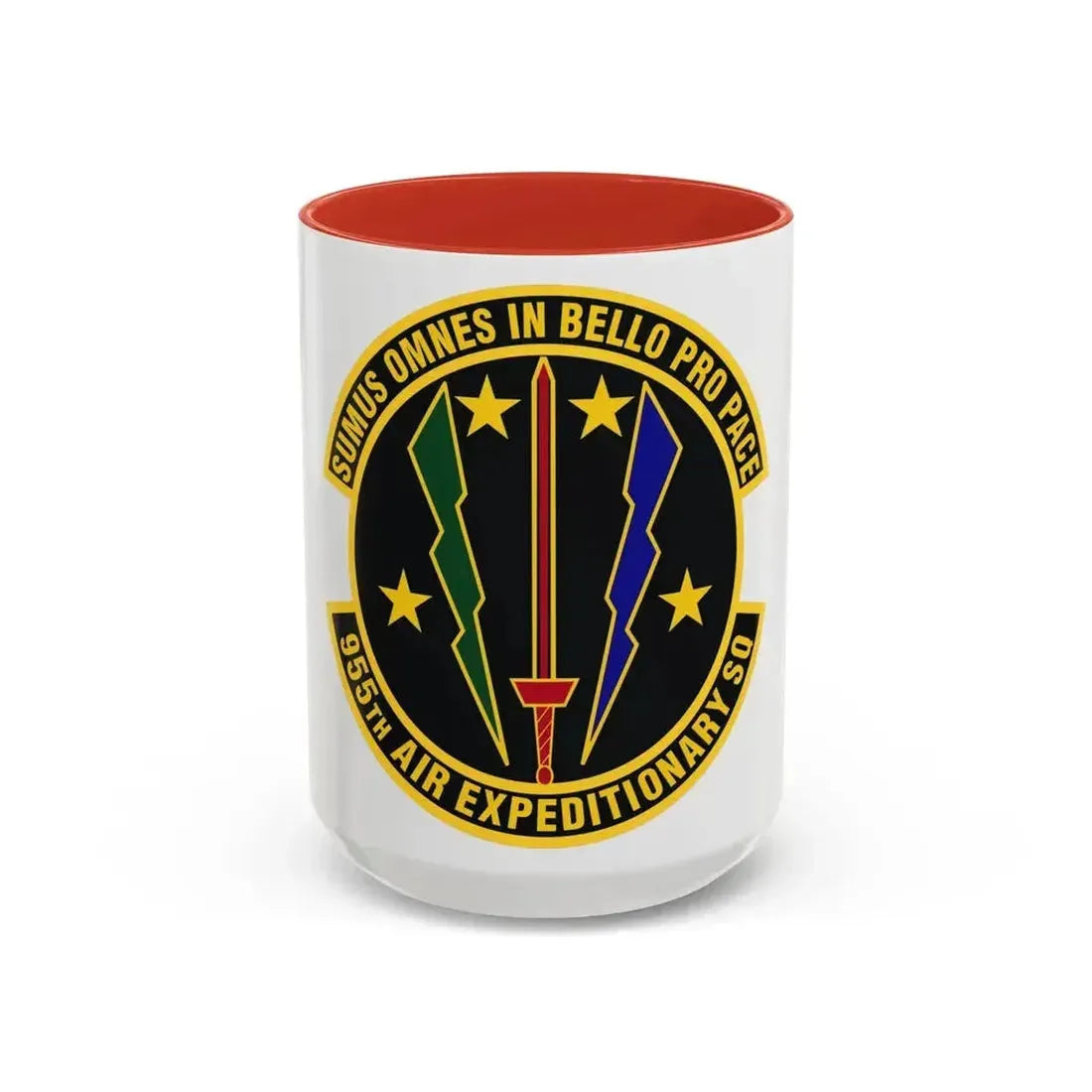 955th Air Expeditionary Squadron (U.S. Air Force) Accent Coffee Mug 15oz Red - Go Mug Yourself
