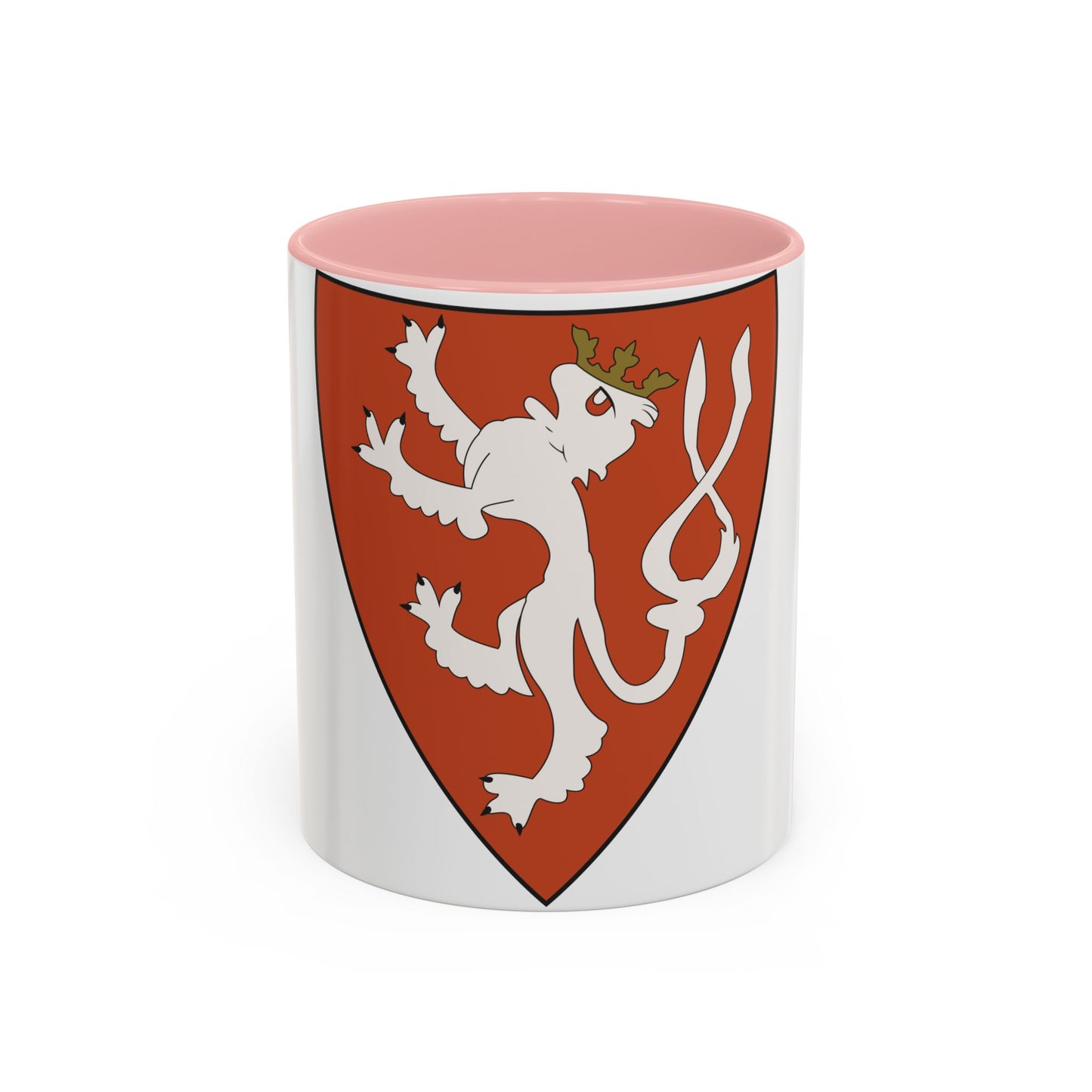 Lesser coat of arms of the Kingdom of Bohemia (Wenceslaus II of Bohemia) - Accent Coffee Mug