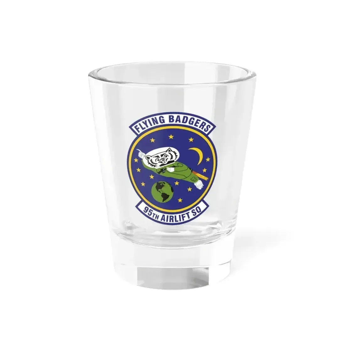 95th Airlift Squadron (U.S. Air Force) Shot Glass 1.5oz 1.5oz - Go Mug Yourself