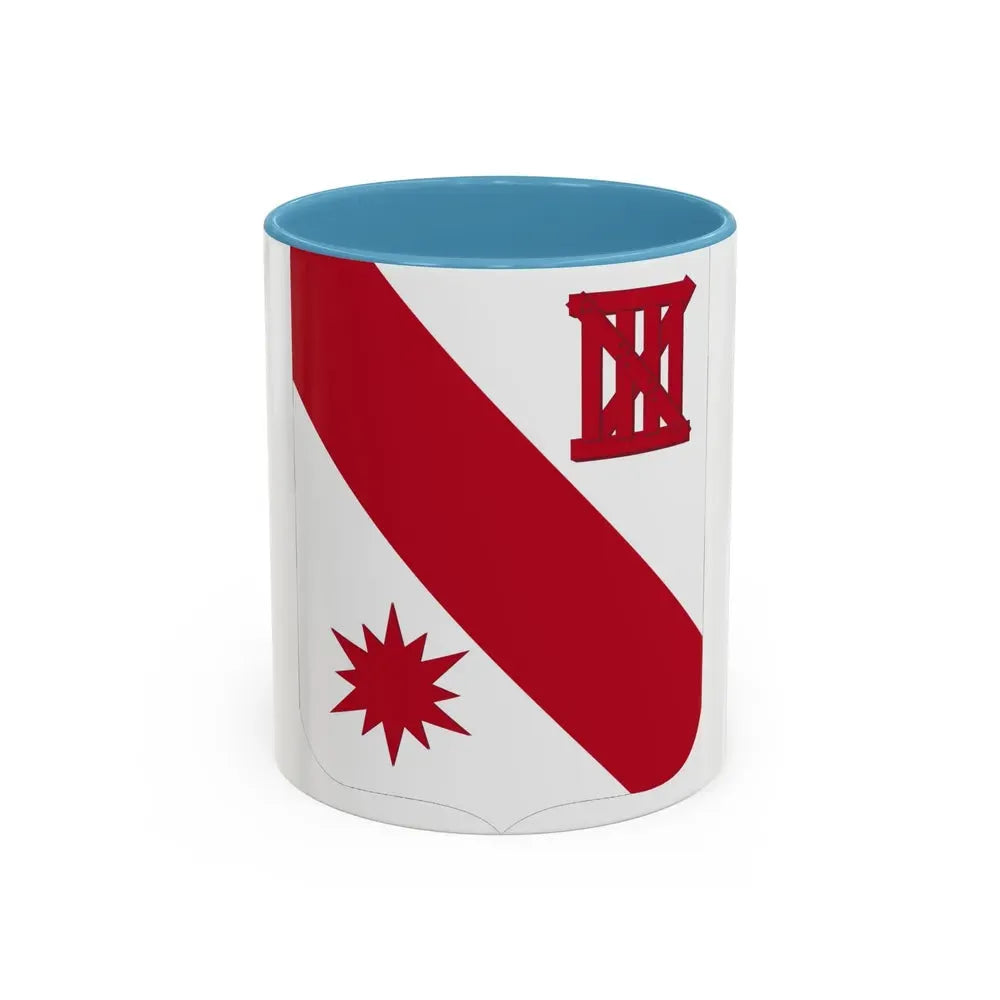 96 Engineer Battalion 2 (U.S. Army) Accent Coffee Mug 11oz Light Blue - Go Mug Yourself