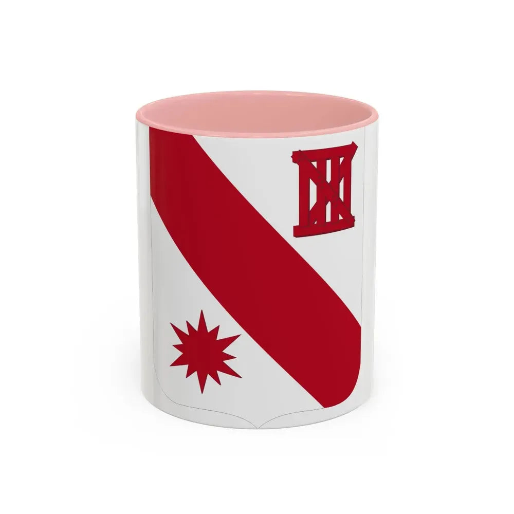96 Engineer Battalion 2 (U.S. Army) Accent Coffee Mug 11oz Pink - Go Mug Yourself