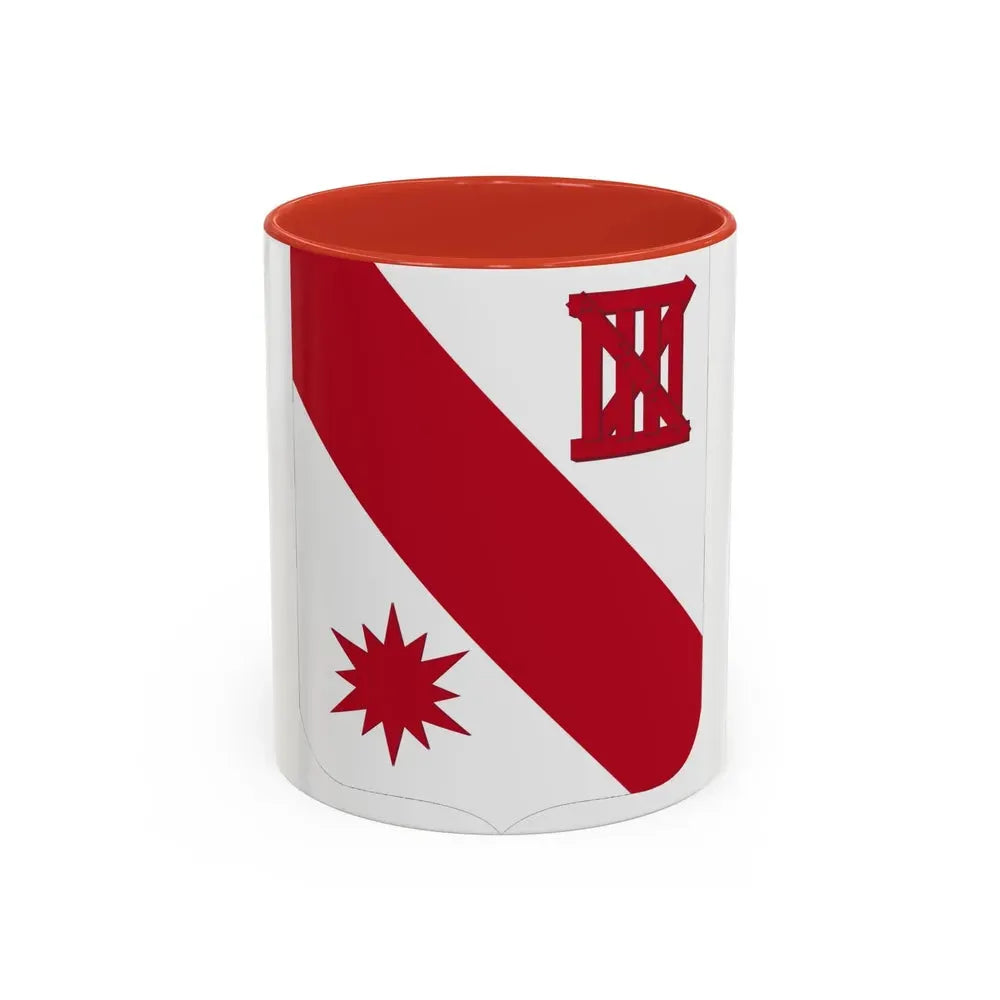 96 Engineer Battalion 2 (U.S. Army) Accent Coffee Mug 11oz Red - Go Mug Yourself