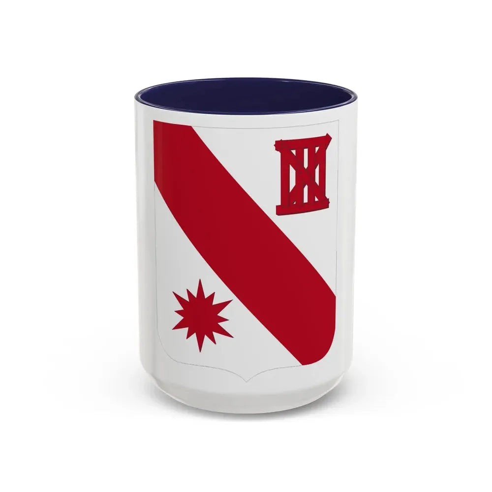 96 Engineer Battalion 2 (U.S. Army) Accent Coffee Mug 15oz Navy - Go Mug Yourself