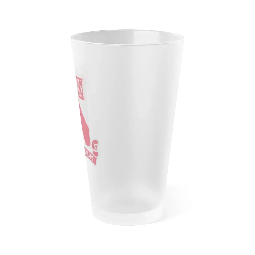 96 Engineer Battalion (U.S. Army) Frosted Pint Glass 16oz - Go Mug Yourself