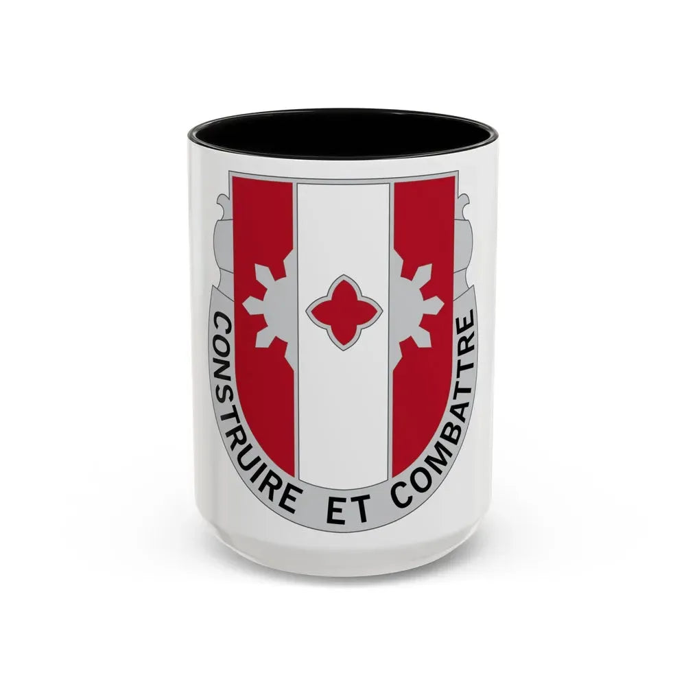 961 Engineer Battalion (U.S. Army) Accent Coffee Mug 15oz Black - Go Mug Yourself