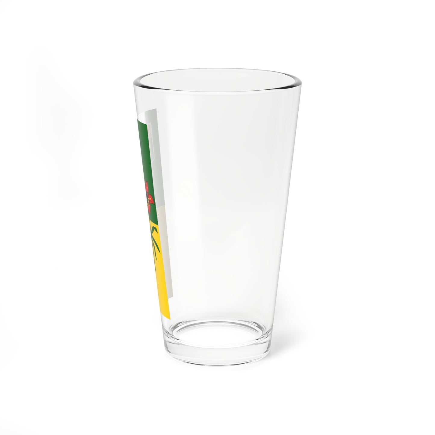 Flag-map of Saskatchewan (Canada) Pint Glass 16oz