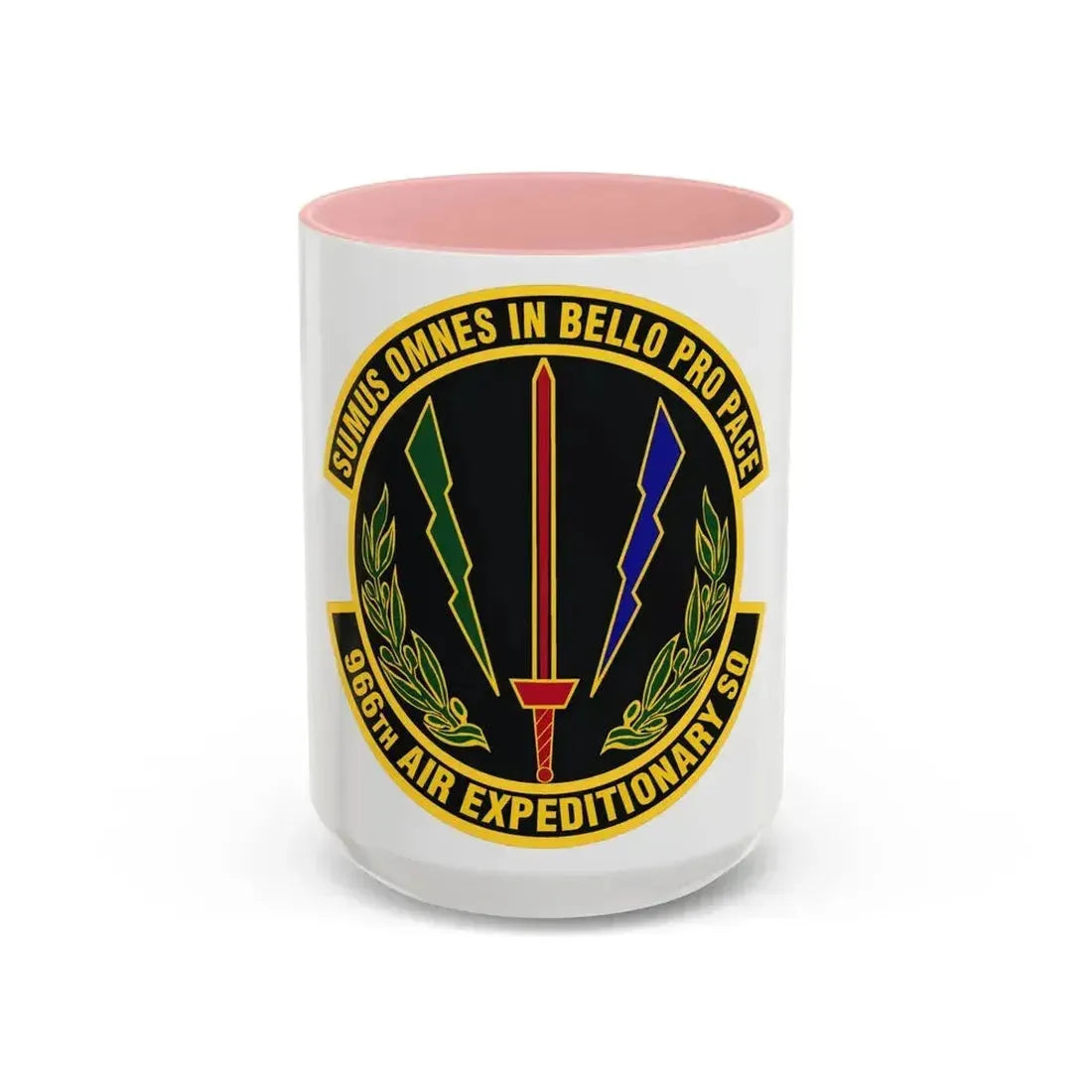 966th Air Expeditionary Squadron (U.S. Air Force) Accent Coffee Mug 15oz Pink - Go Mug Yourself