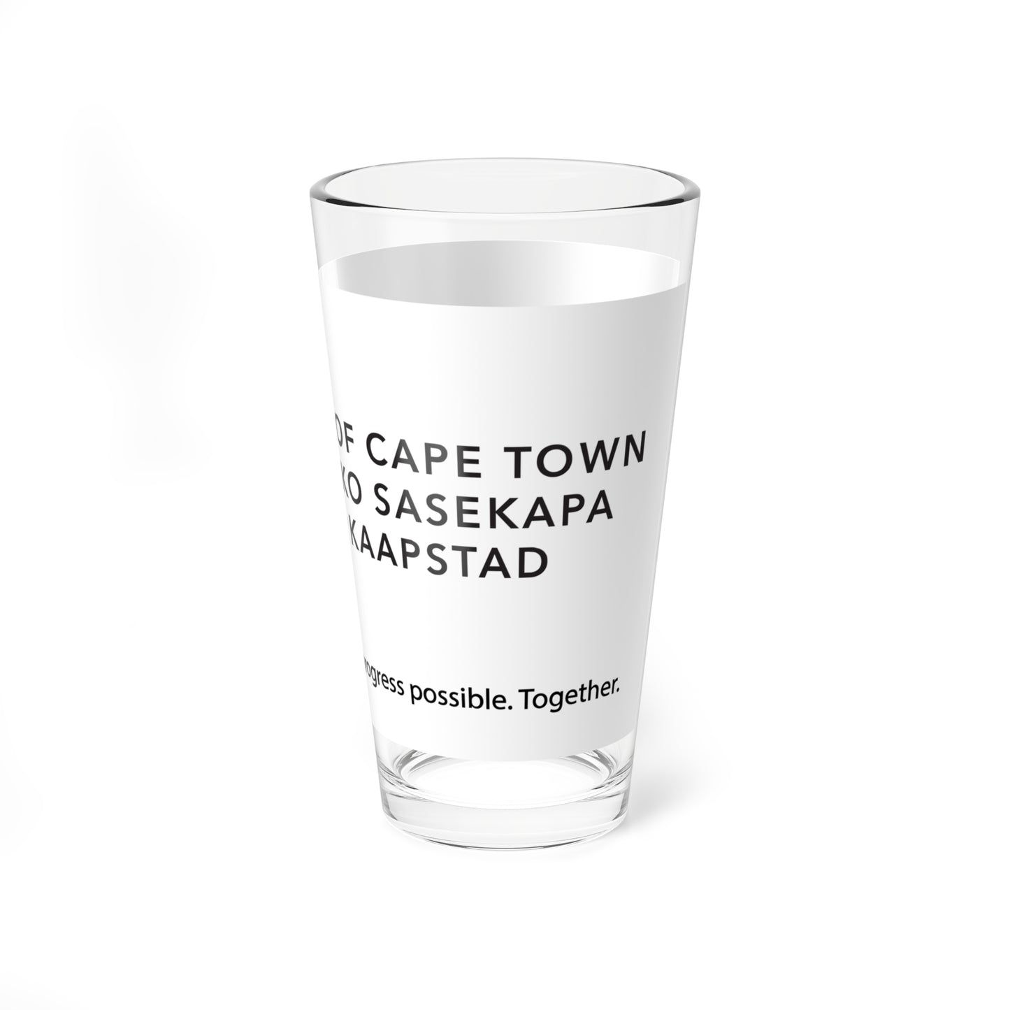 Flag of Cape Town South Africa (South Africa) Pint Glass 16oz