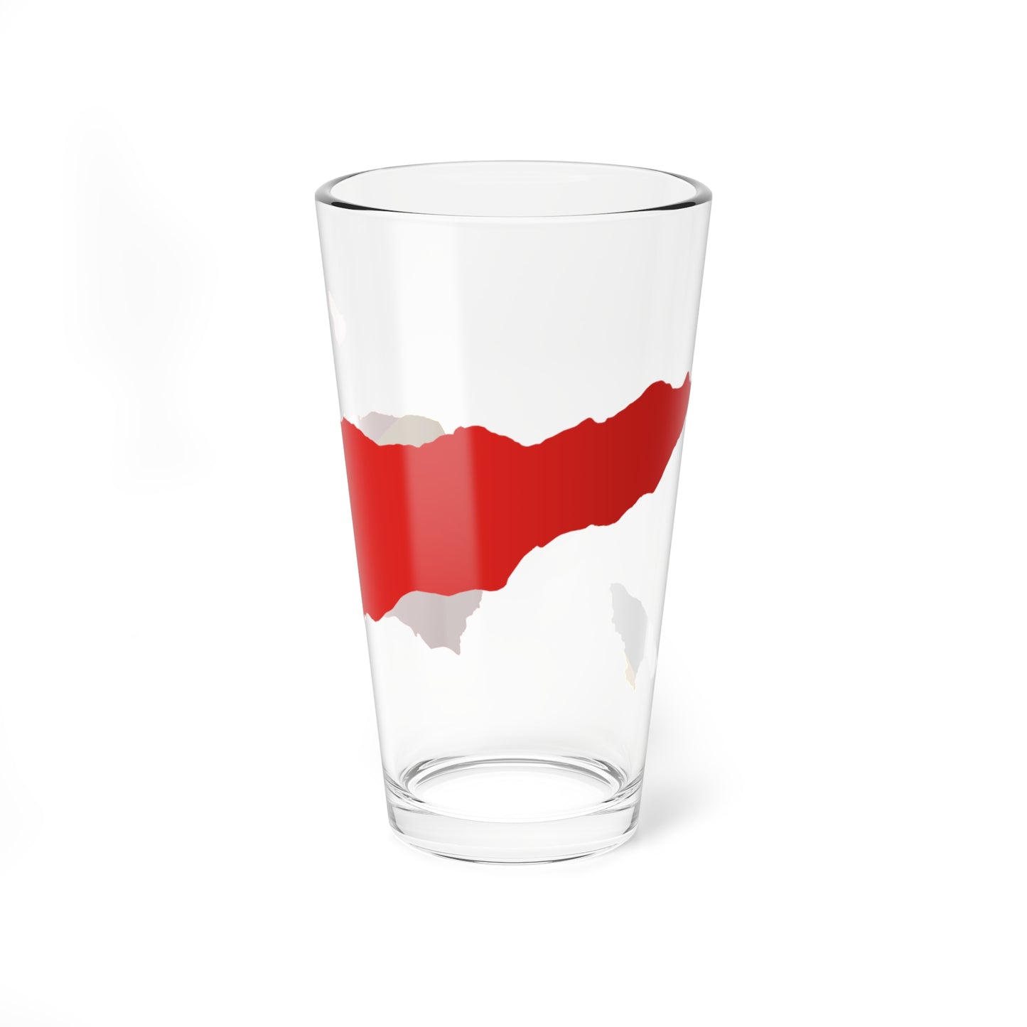 Flag map of East Timor Pint Glass 16oz