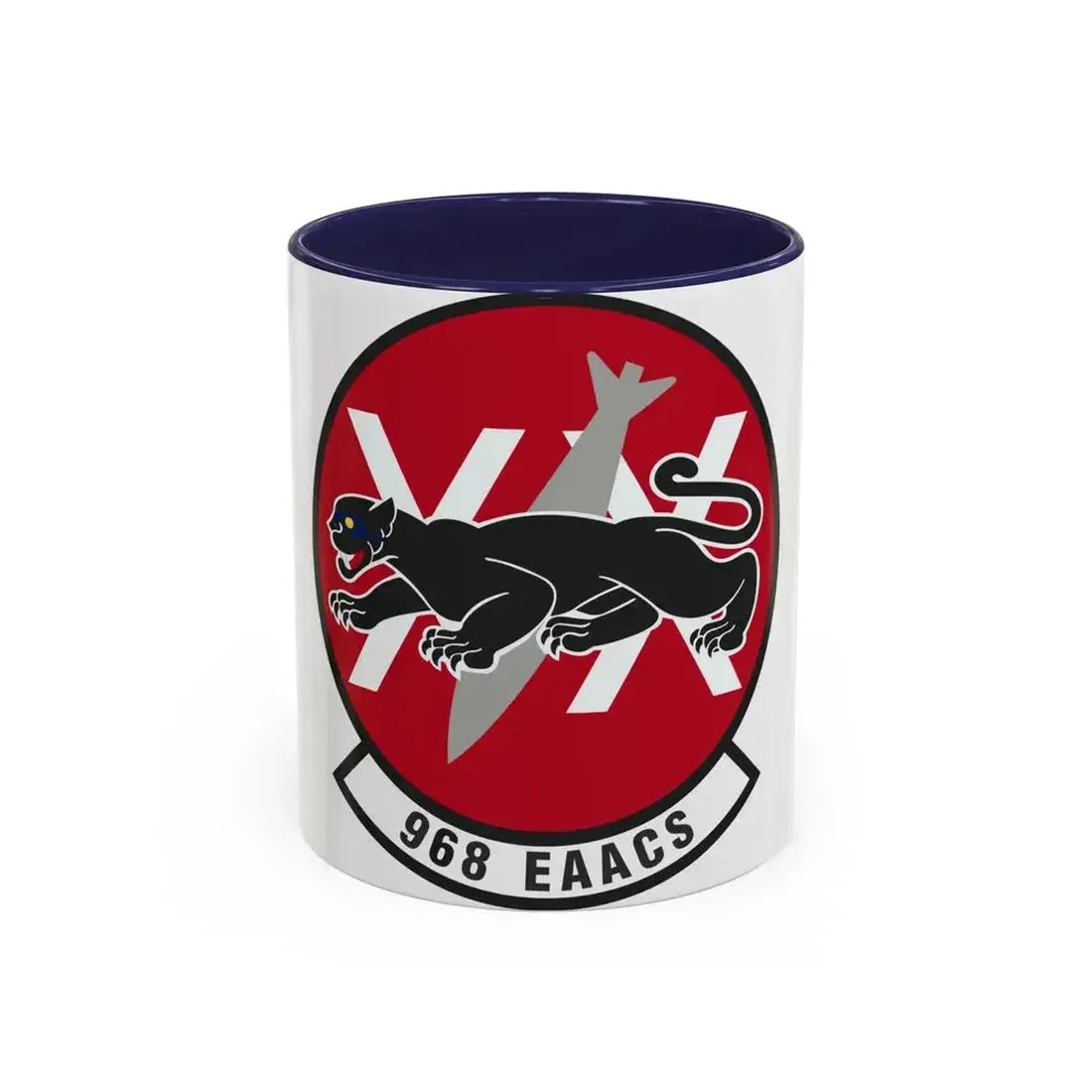 968th Expeditionary Airborne Air Control Squadron (U.S. Air Force) Accent Coffee Mug 11oz Navy - Go Mug Yourself