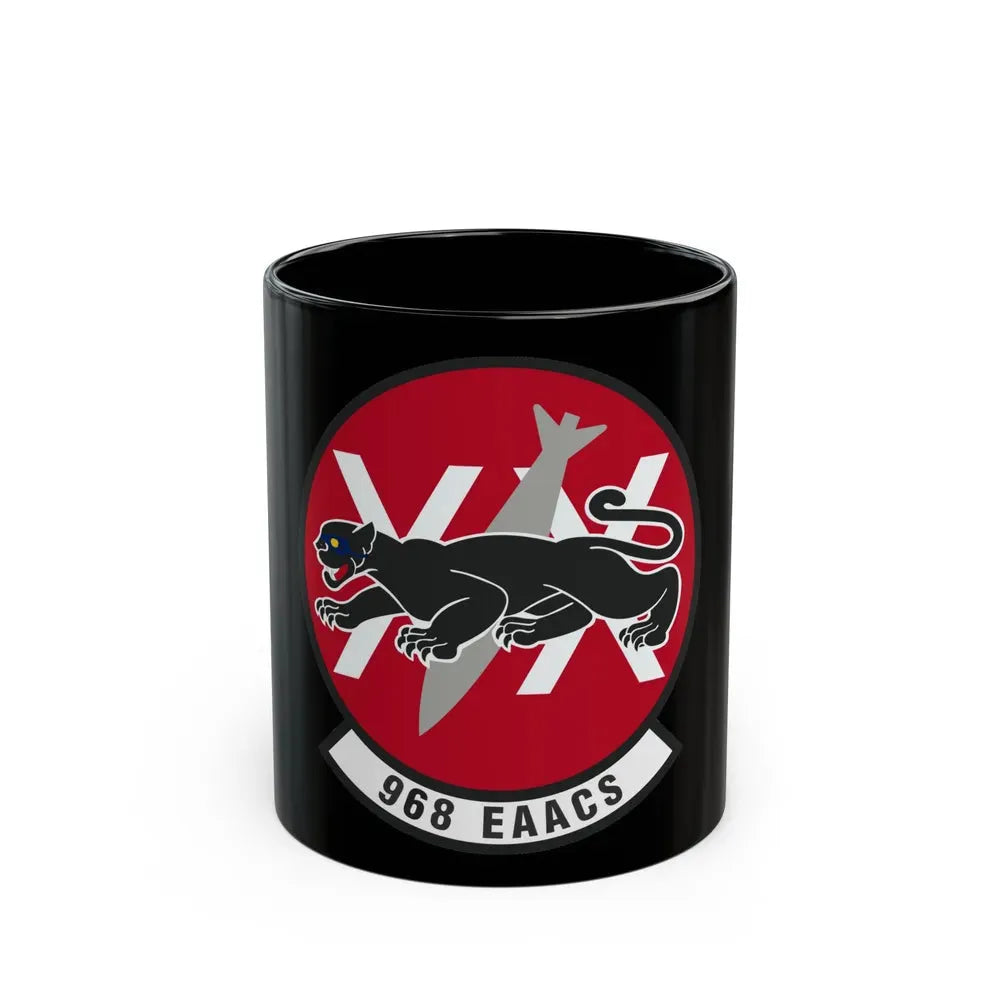 968th Expeditionary Airborne Air Control Squadron (U.S. Air Force) Black Coffee Mug 11oz - Go Mug Yourself