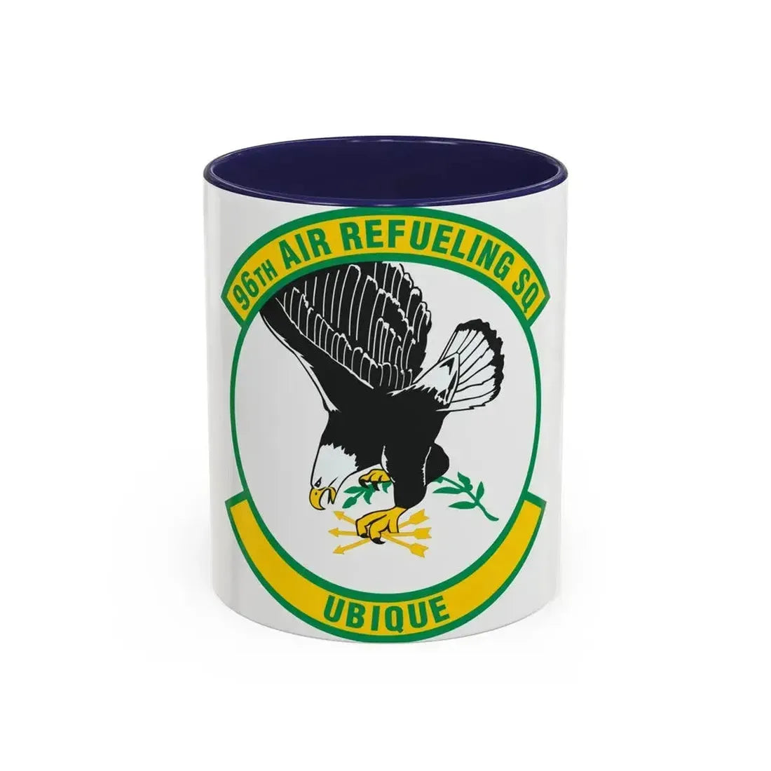 96th Air Refueling Squadron (U.S. Air Force) Accent Coffee Mug 11oz Navy - Go Mug Yourself