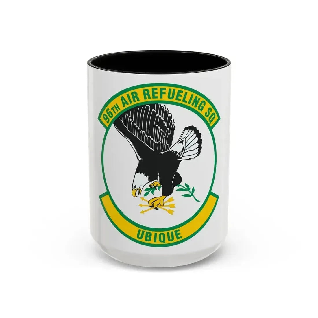 96th Air Refueling Squadron (U.S. Air Force) Accent Coffee Mug 15oz Black - Go Mug Yourself
