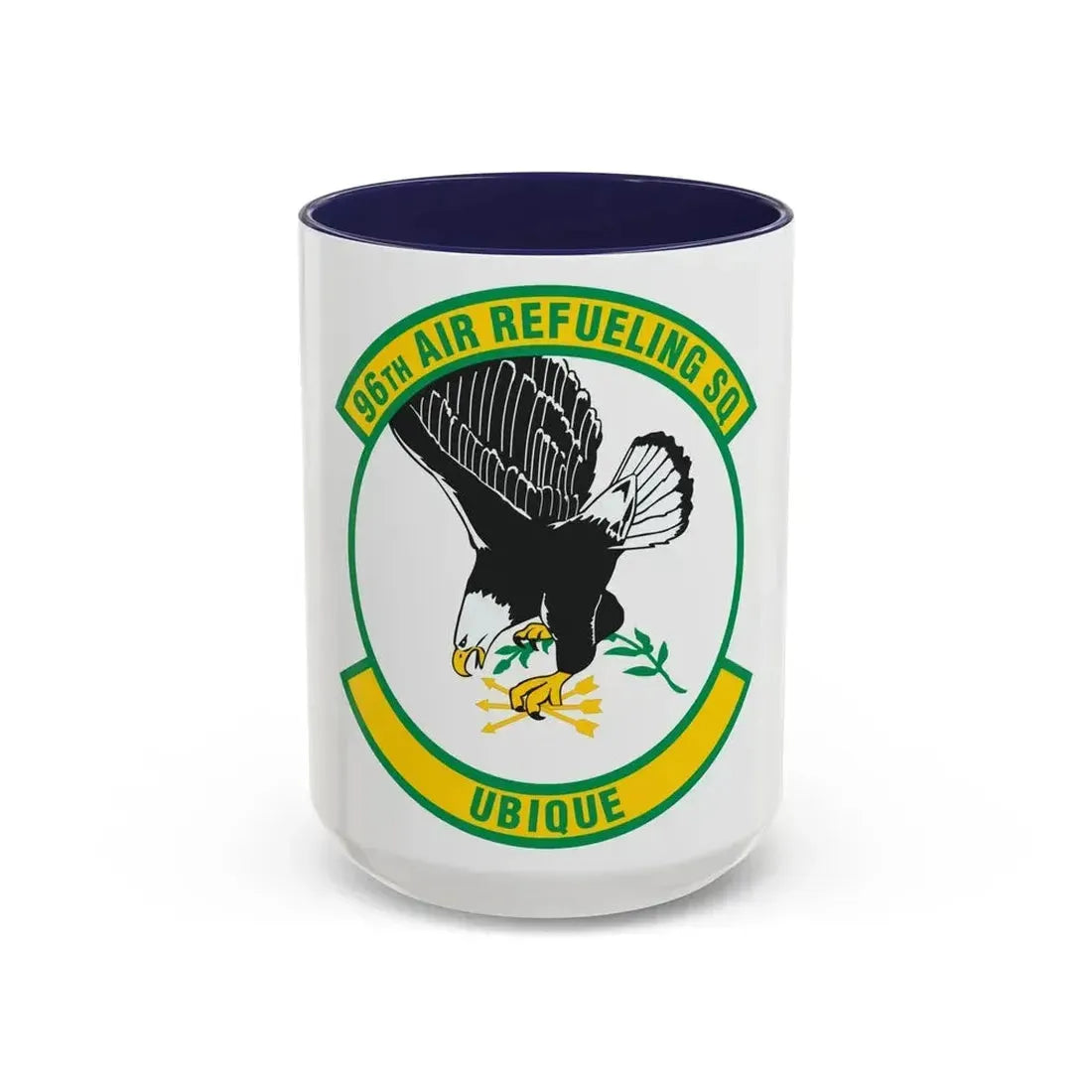 96th Air Refueling Squadron (U.S. Air Force) Accent Coffee Mug 15oz Navy - Go Mug Yourself