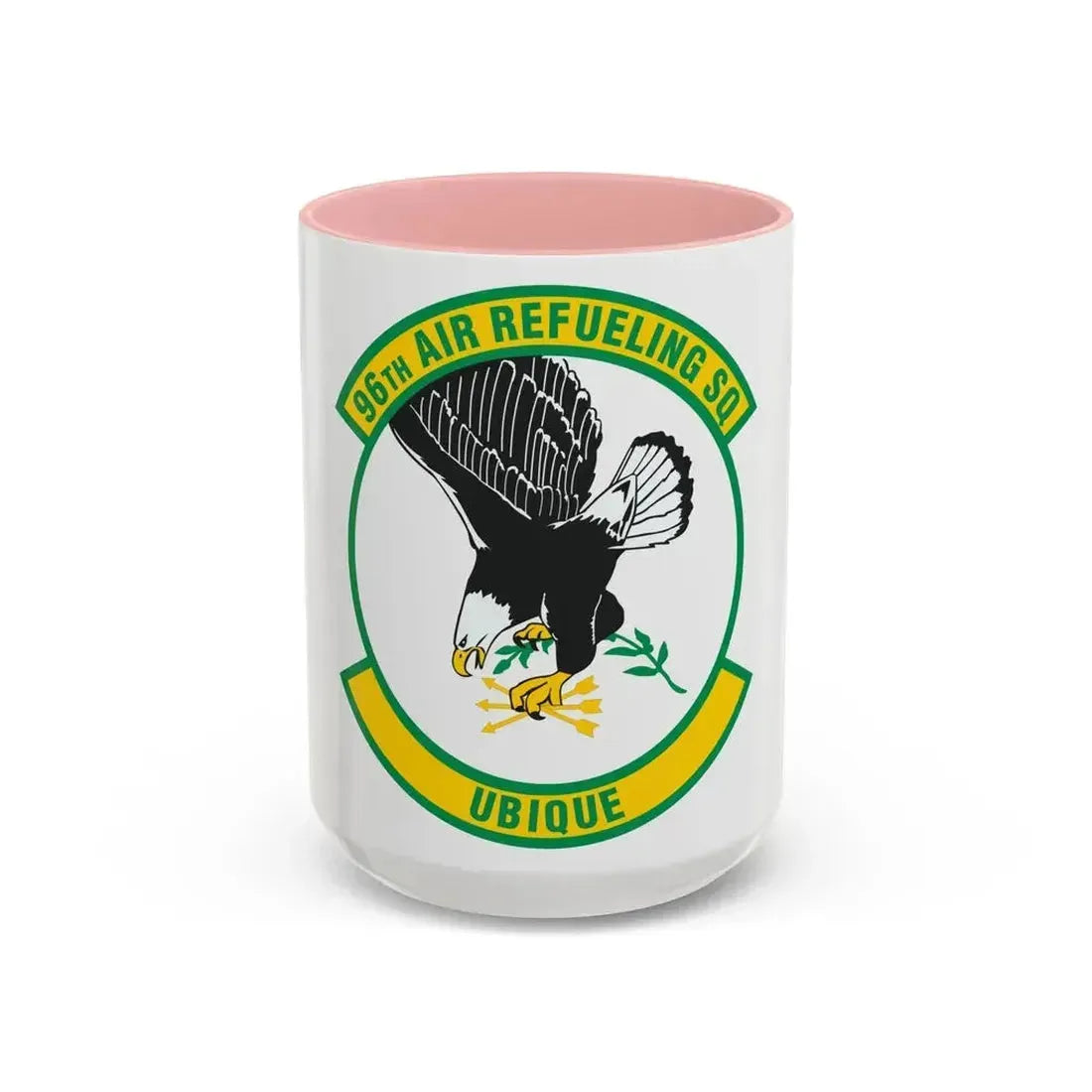 96th Air Refueling Squadron (U.S. Air Force) Accent Coffee Mug 15oz Pink - Go Mug Yourself