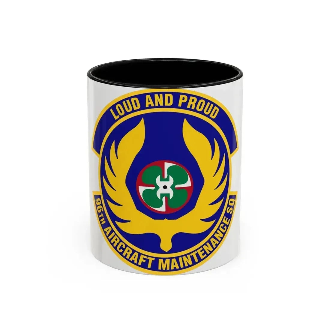 96th Aircraft Maintenance Squadron (U.S. Air Force) Accent Coffee Mug 11oz Red - Go Mug Yourself