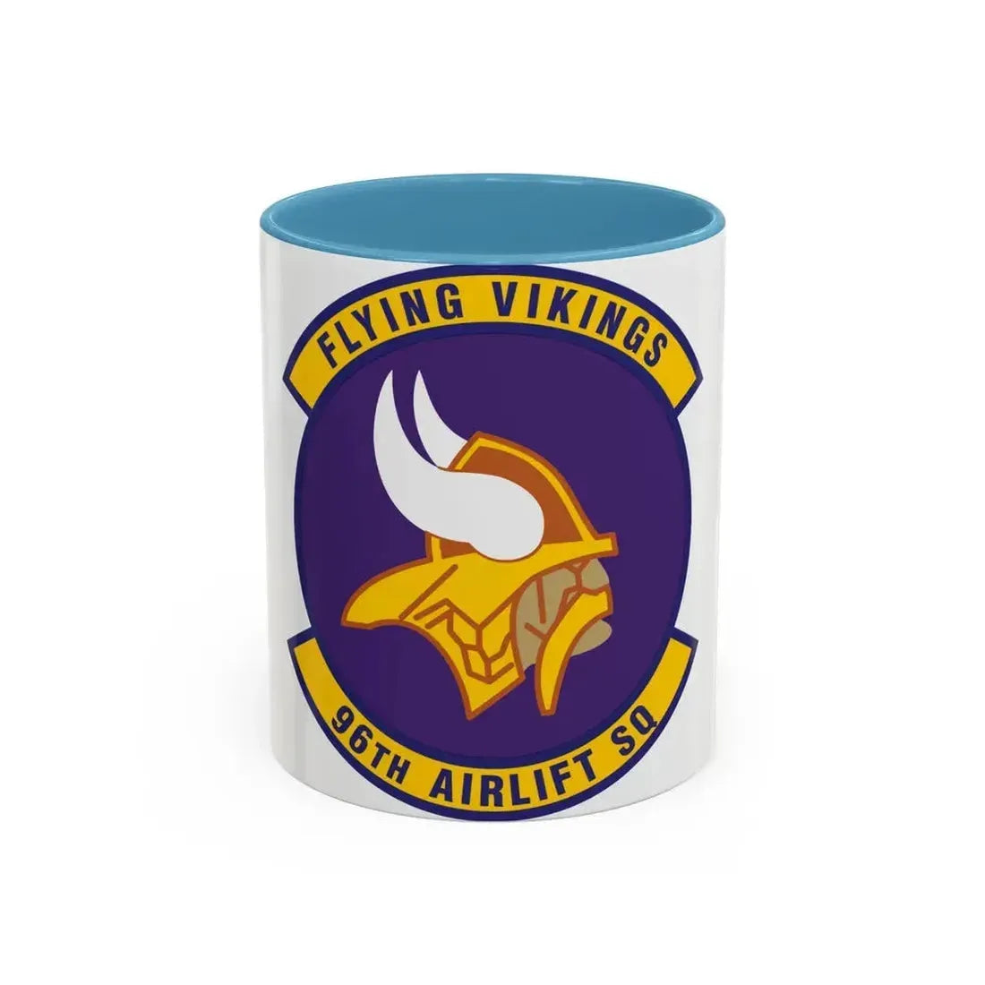 96th Airlift Squadron (U.S. Air Force) Accent Coffee Mug 11oz Light Blue - Go Mug Yourself
