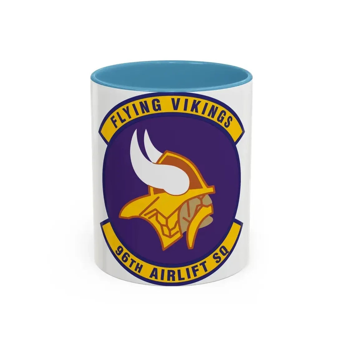 96th Airlift Squadron (U.S. Air Force) Accent Coffee Mug 11oz Light Blue - Go Mug Yourself