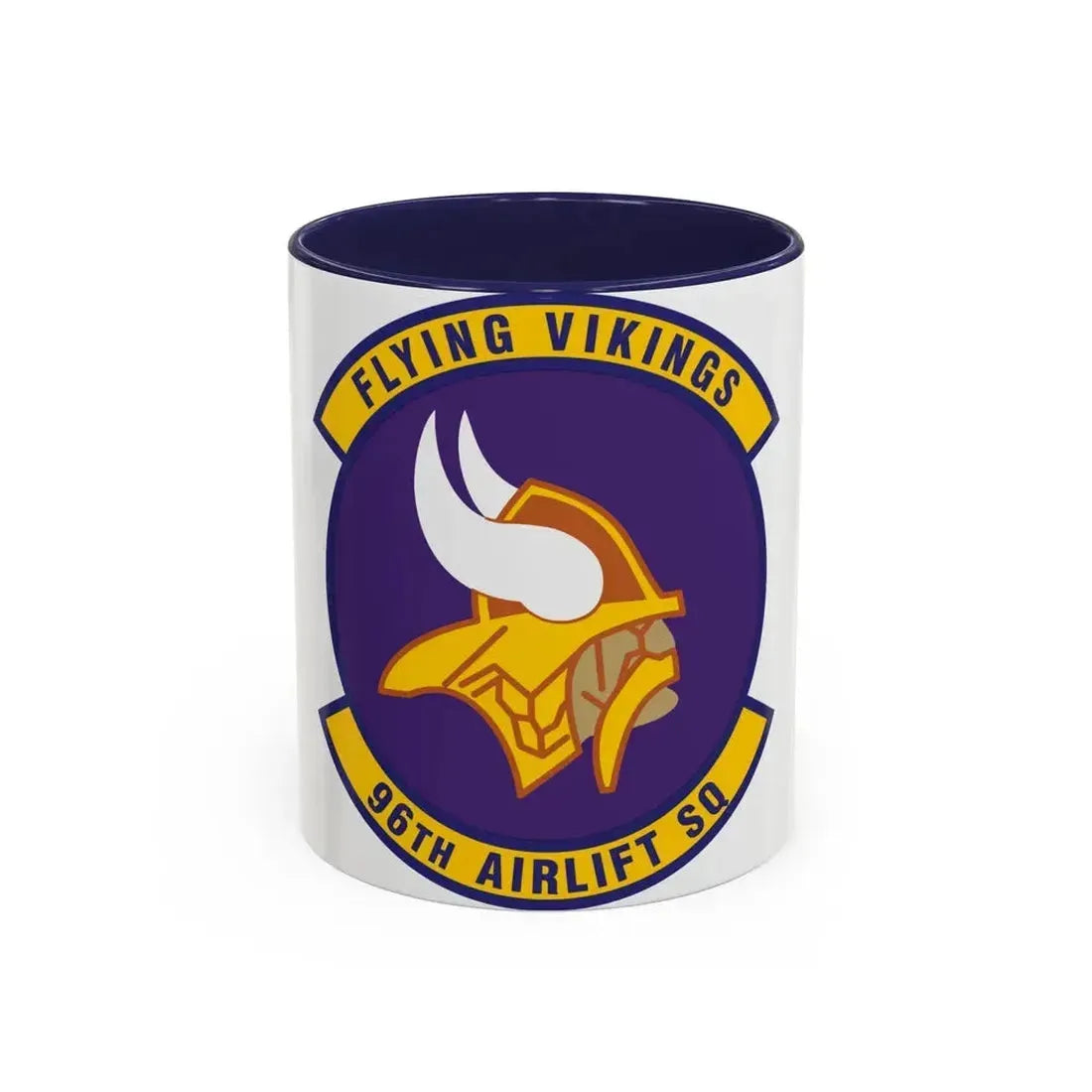 96th Airlift Squadron (U.S. Air Force) Accent Coffee Mug 11oz Navy - Go Mug Yourself