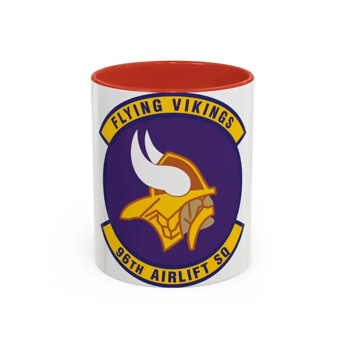 96th Airlift Squadron (U.S. Air Force) Accent Coffee Mug 11oz Red - Go Mug Yourself