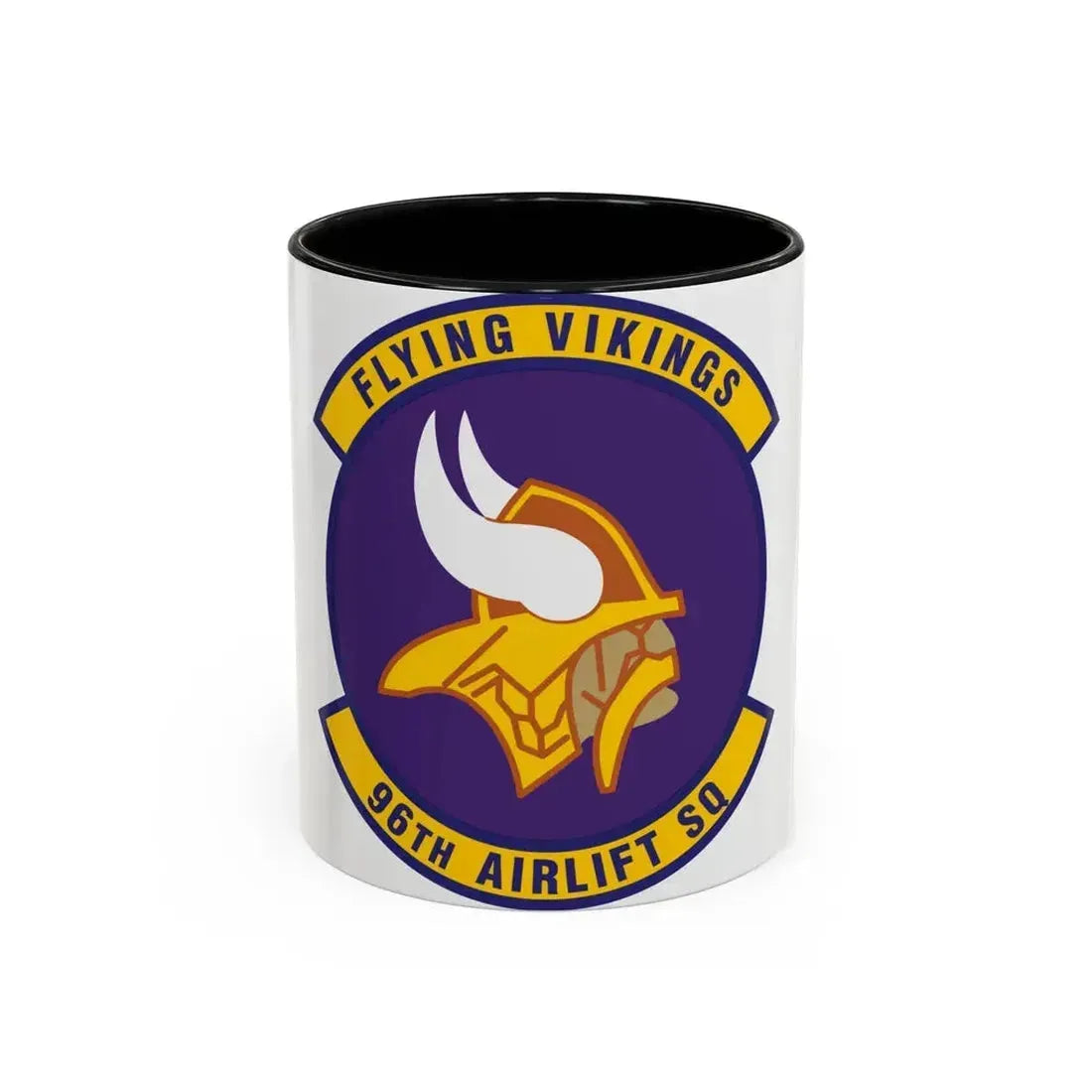 96th Airlift Squadron (U.S. Air Force) Accent Coffee Mug 15oz Light Blue - Go Mug Yourself
