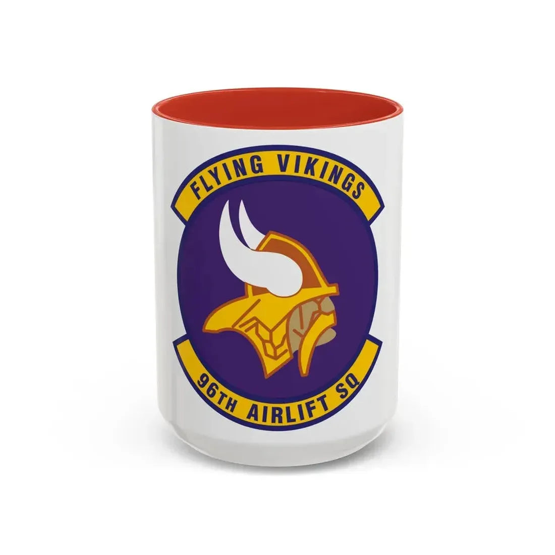 96th Airlift Squadron (U.S. Air Force) Accent Coffee Mug 15oz Red - Go Mug Yourself
