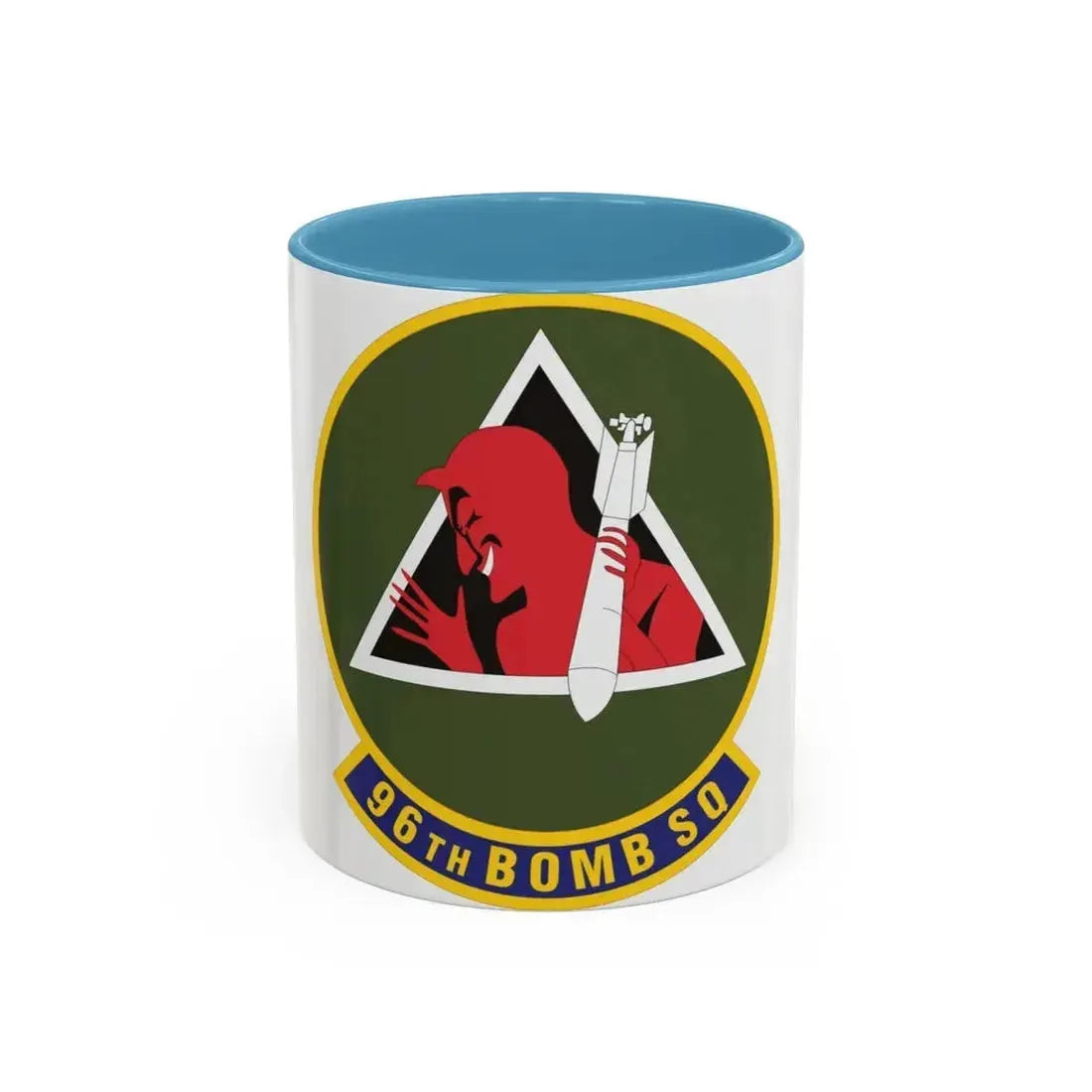 96th Bomb Squadron (U.S. Air Force) Accent Coffee Mug 11oz Light Blue - Go Mug Yourself