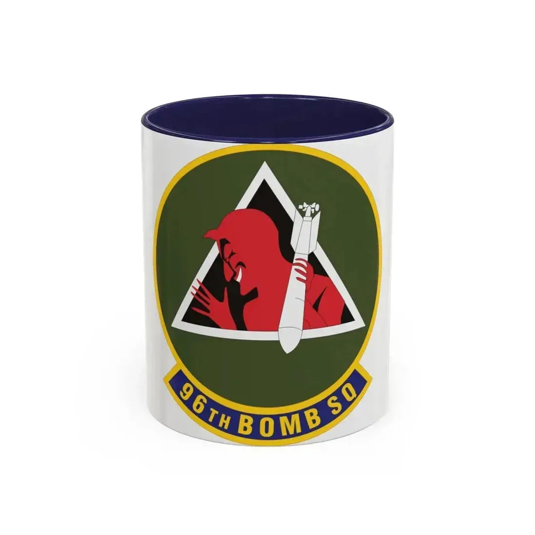 96th Bomb Squadron (U.S. Air Force) Accent Coffee Mug 11oz Navy - Go Mug Yourself