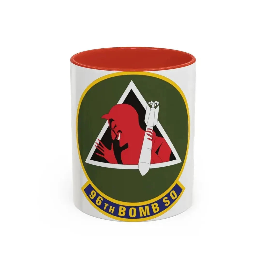 96th Bomb Squadron (U.S. Air Force) Accent Coffee Mug 11oz Red - Go Mug Yourself