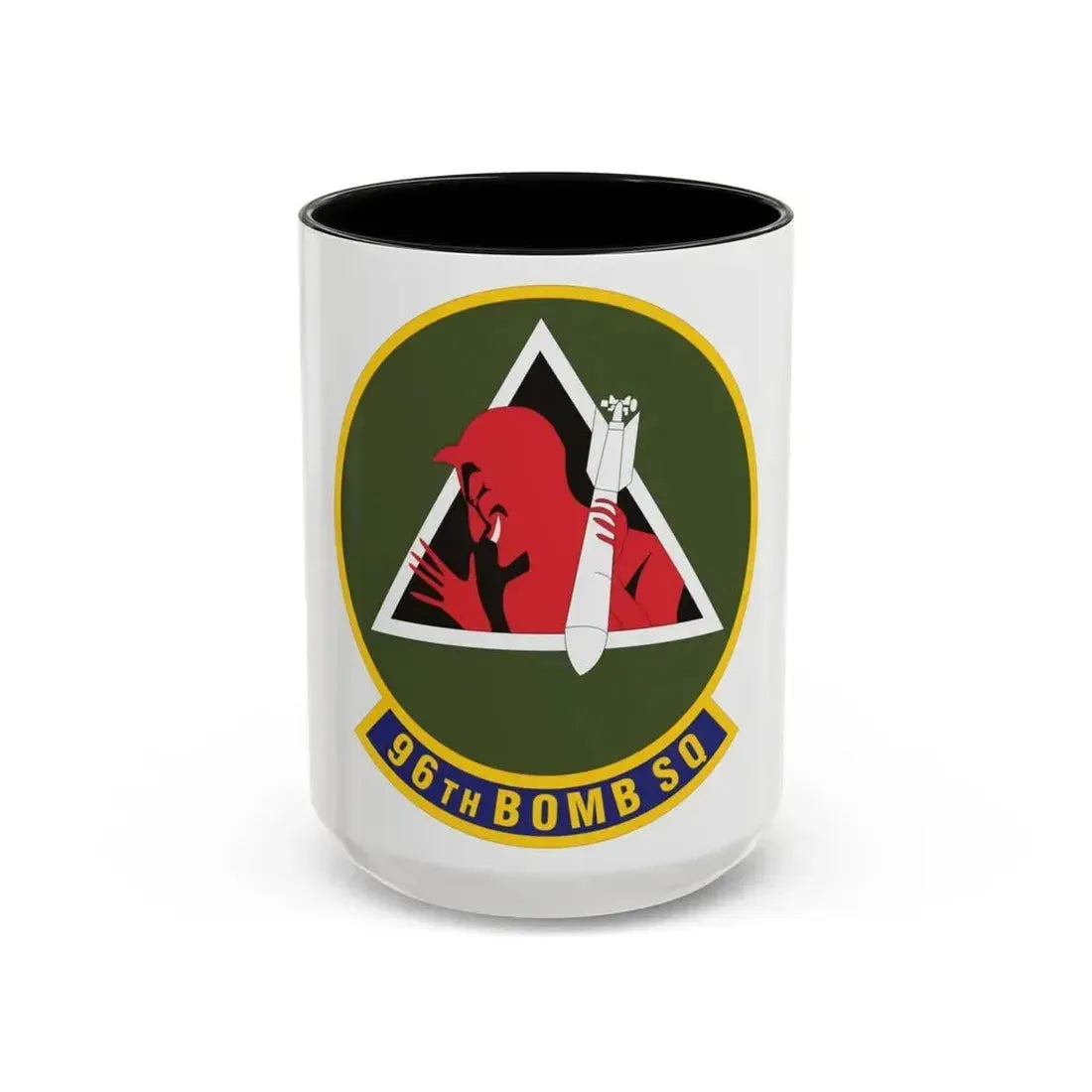96th Bomb Squadron (U.S. Air Force) Accent Coffee Mug 15oz Black - Go Mug Yourself